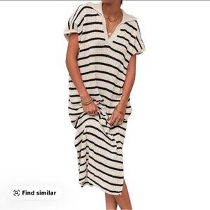 Stylish Striped Knit Dress